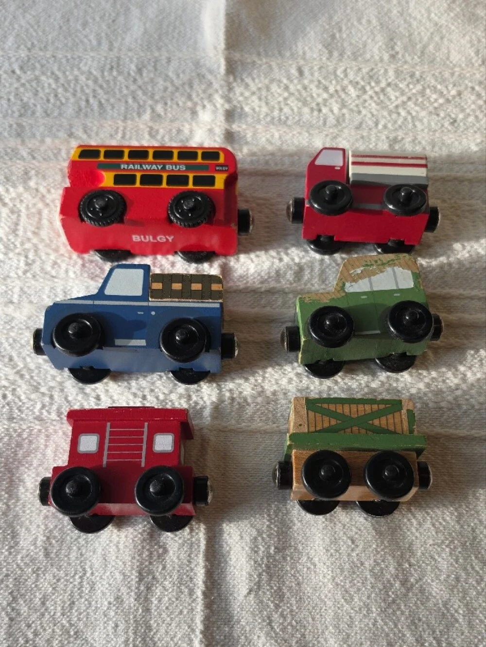 Vintage Thomas & Friends Multicolor Wooden Train and Vehicles Set